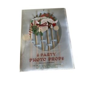 NEW Meri Meri Jingle All The Way Party Props 6 Christmas Photo Props